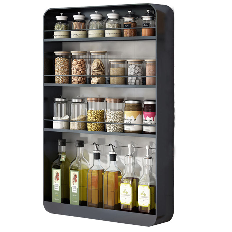 Upgraded Guardrail Kitchen Multifunctional Wall Spice Condiments Shelf Rack