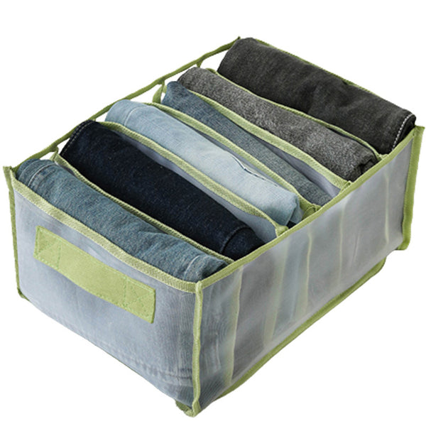Clothes Pants Leggings Storage Compartment Transparent Wardrobe Drawer Organizer
