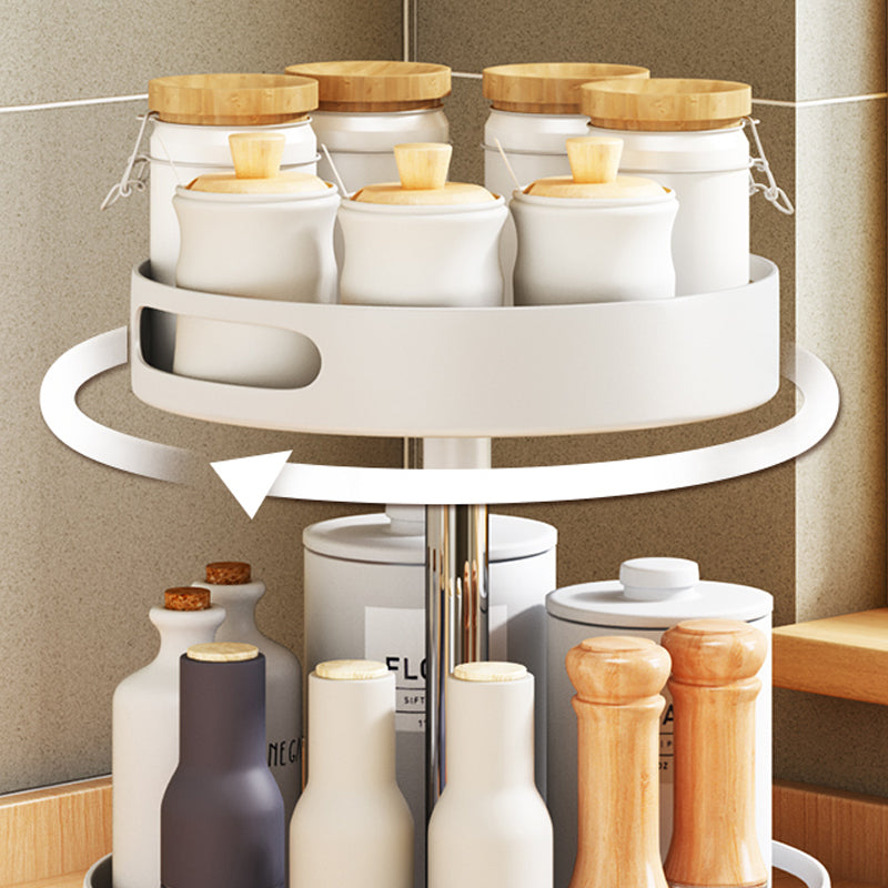 Adjustable Kitchen Seasoning Rotatable Rack Condiment Countertop Storage Box