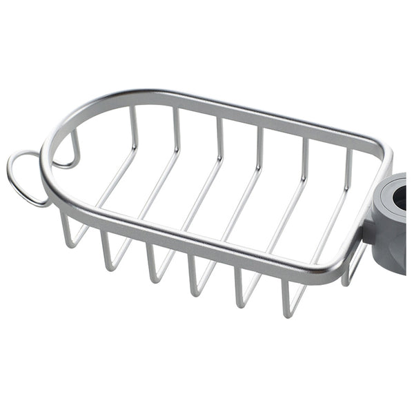 Space Aluminum Adjustable Kitchen Faucet Dishwashing Sponge Storage Drain Rack