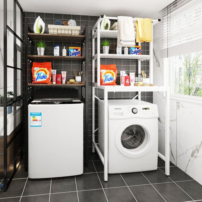 Multi-layer Washing Machine Floor-to-ceiling Storage Organizer Shelf Rack Hanger