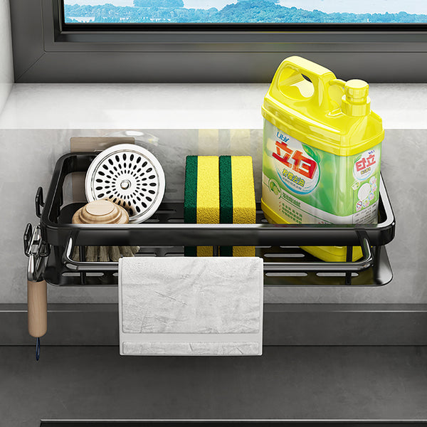 Kitchen Bathroom Storage Rack Punch-free Wall-mounted Drain Basket Sink