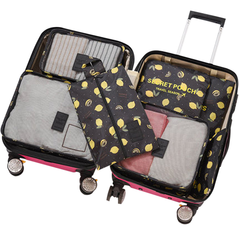 7pcs Travel Storage Bag Suitcase Clothes Underwear Portable Laundry Pouch Set