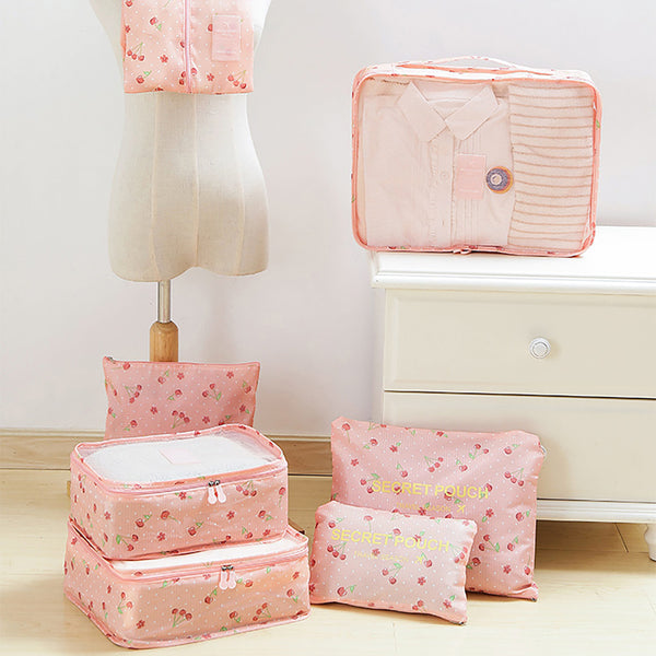 7pcs Travel Storage Bag Suitcase Clothes Underwear Portable Laundry Pouch Set