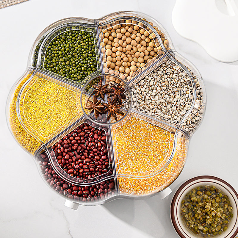 Rotating Grains Storage Box Rice Divider Bucket Sealed Foodgrade Cyli