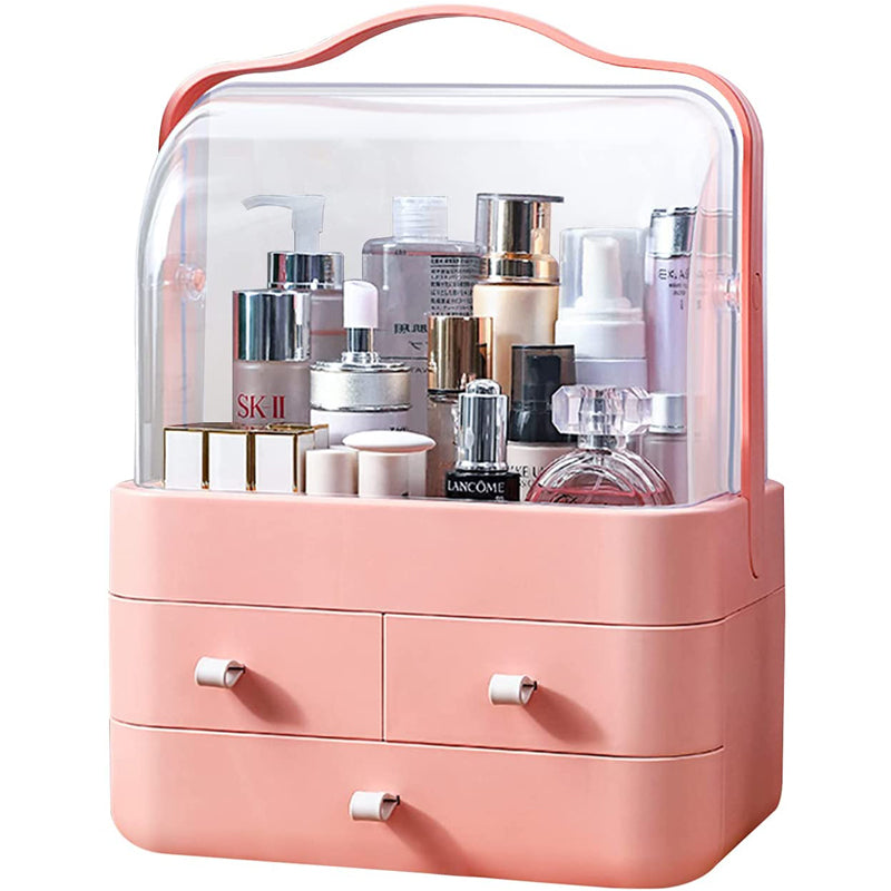 Cosmetic Dustproof  Waterproof Storage Makeup Box Transparent Desktop Drawer
