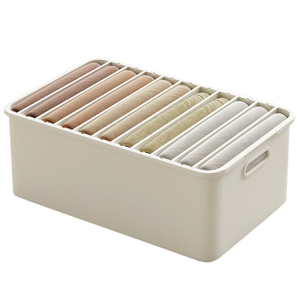 Clothing Pants Adjustable Separation Well Compartment Storage Box