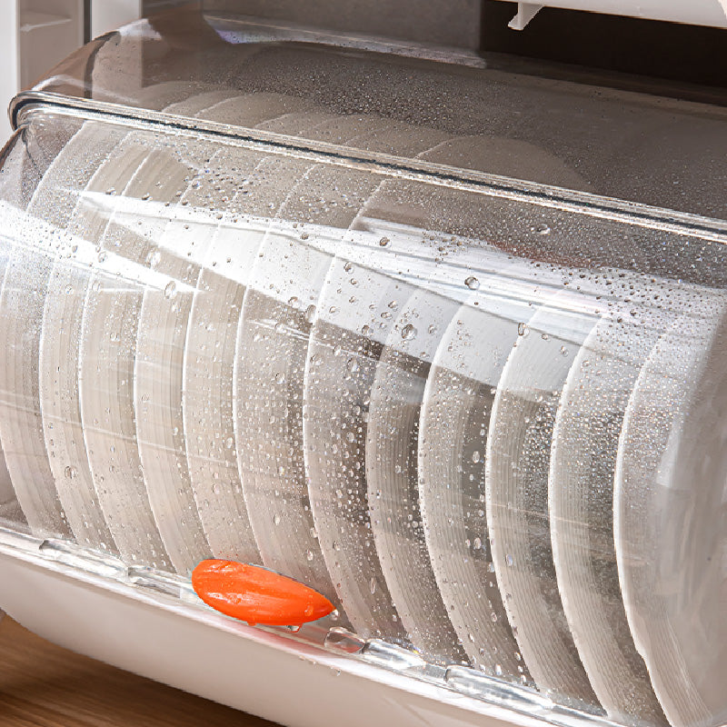 Double-layer Kitchen Drain Tray Bowl Dish Storage Rack Utensils Leak-proof