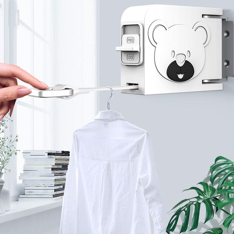Retractable Clothesline Bathroom Toilet Telescopic Rod Wire Hanger Drying Rack