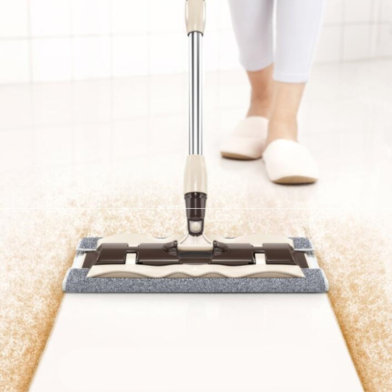 Microfiber Flat Mop Cleaner Sweeper Broom Household Floor Bath Kitchen