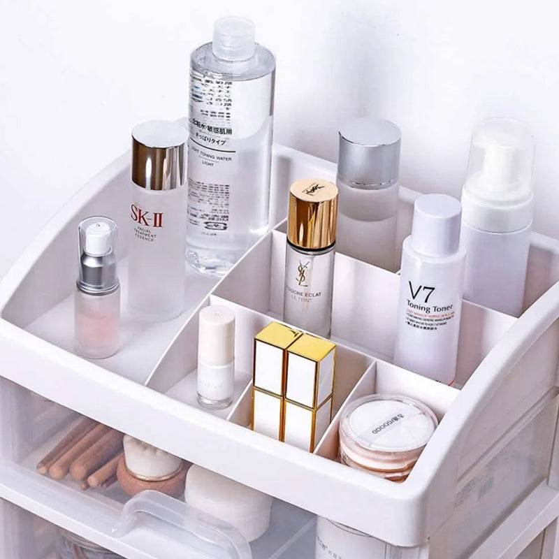 Transparent Cosmetic Storage Desktop Drawer Lipstick Makeup Box Dressing Table