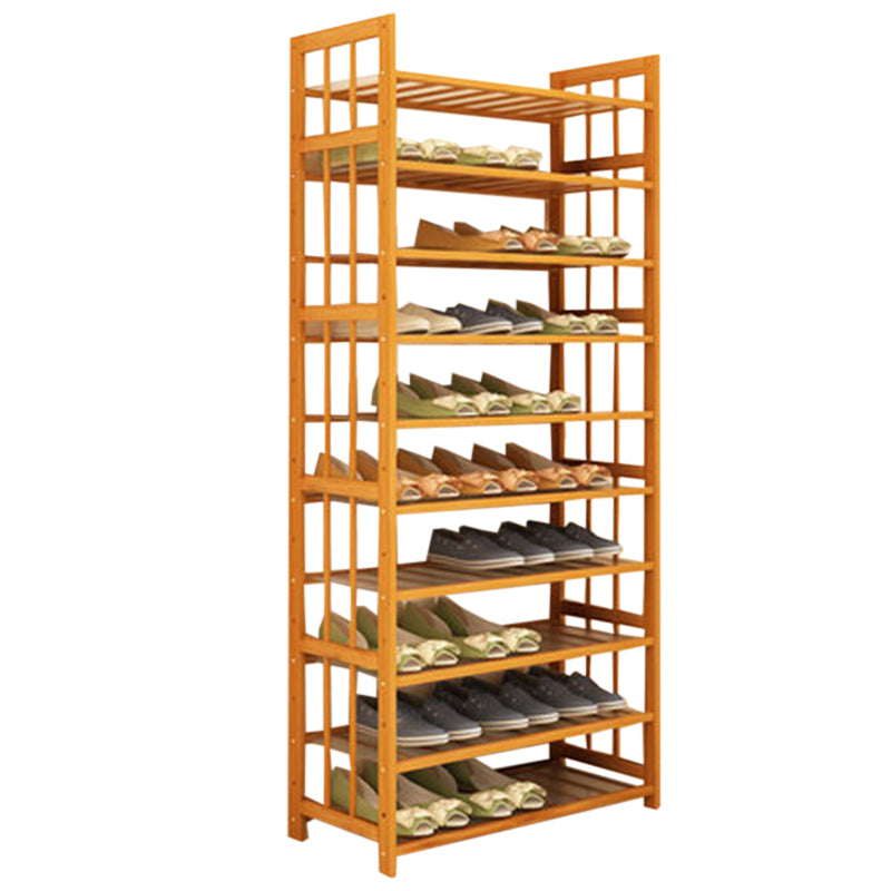 Strip Shoe Bamboo Rack Stackable Cabinet Storage Organizer Portable Wardrobe