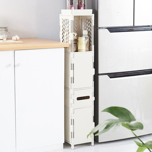 Nordic Bathroom Storage Cabinet Ultra-narrow Toilet Rack Floor-to-ceiling Drawer