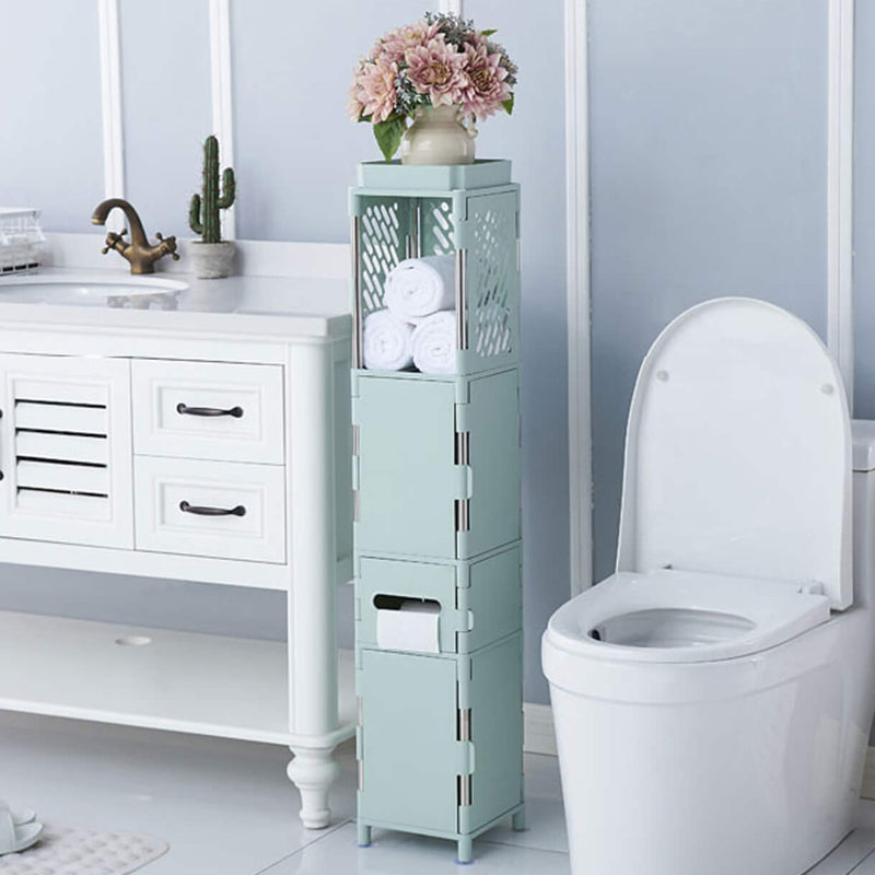 Nordic Bathroom Storage Cabinet Ultra-narrow Toilet Rack Floor-to-ceiling Drawer