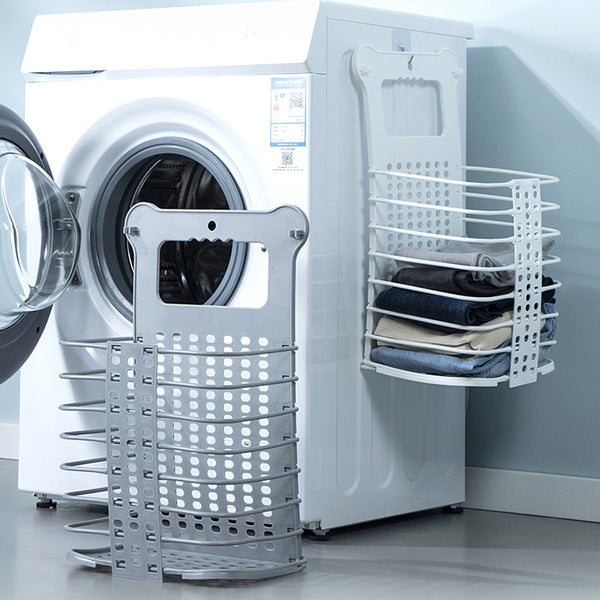 Laundry Basket Wall-mounted Foldable Hanging Folding Clothes Storage Rack