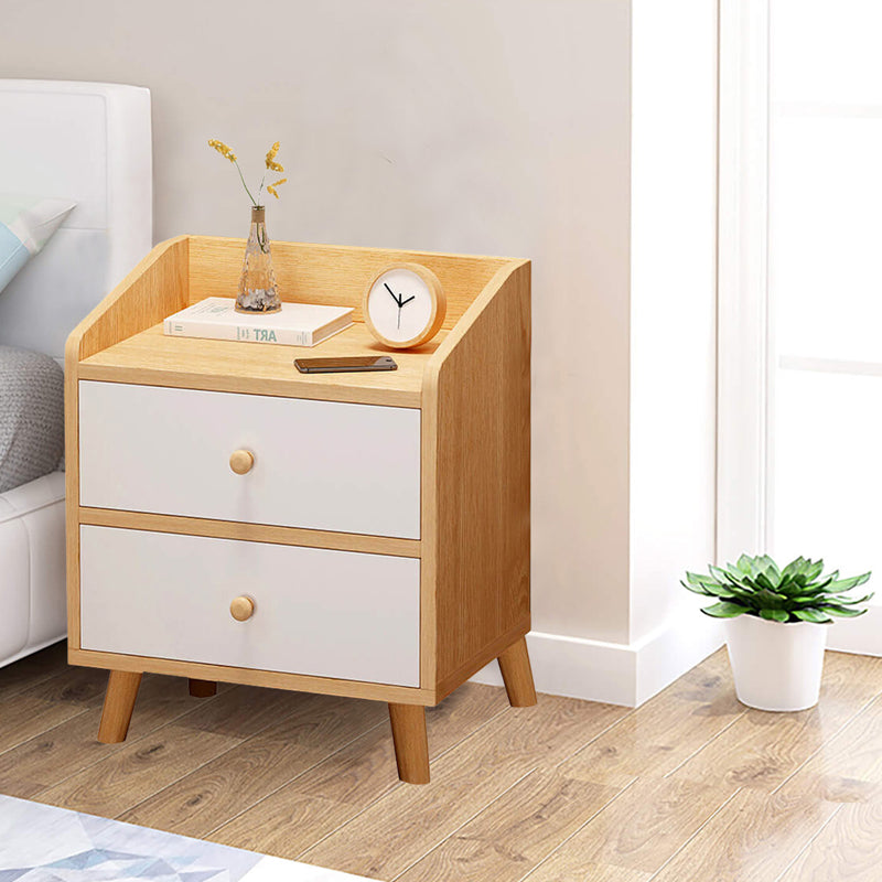 Bedside Table Bedroom Shelf Cabinet Multi-layer Storage Drawer Solid Wood